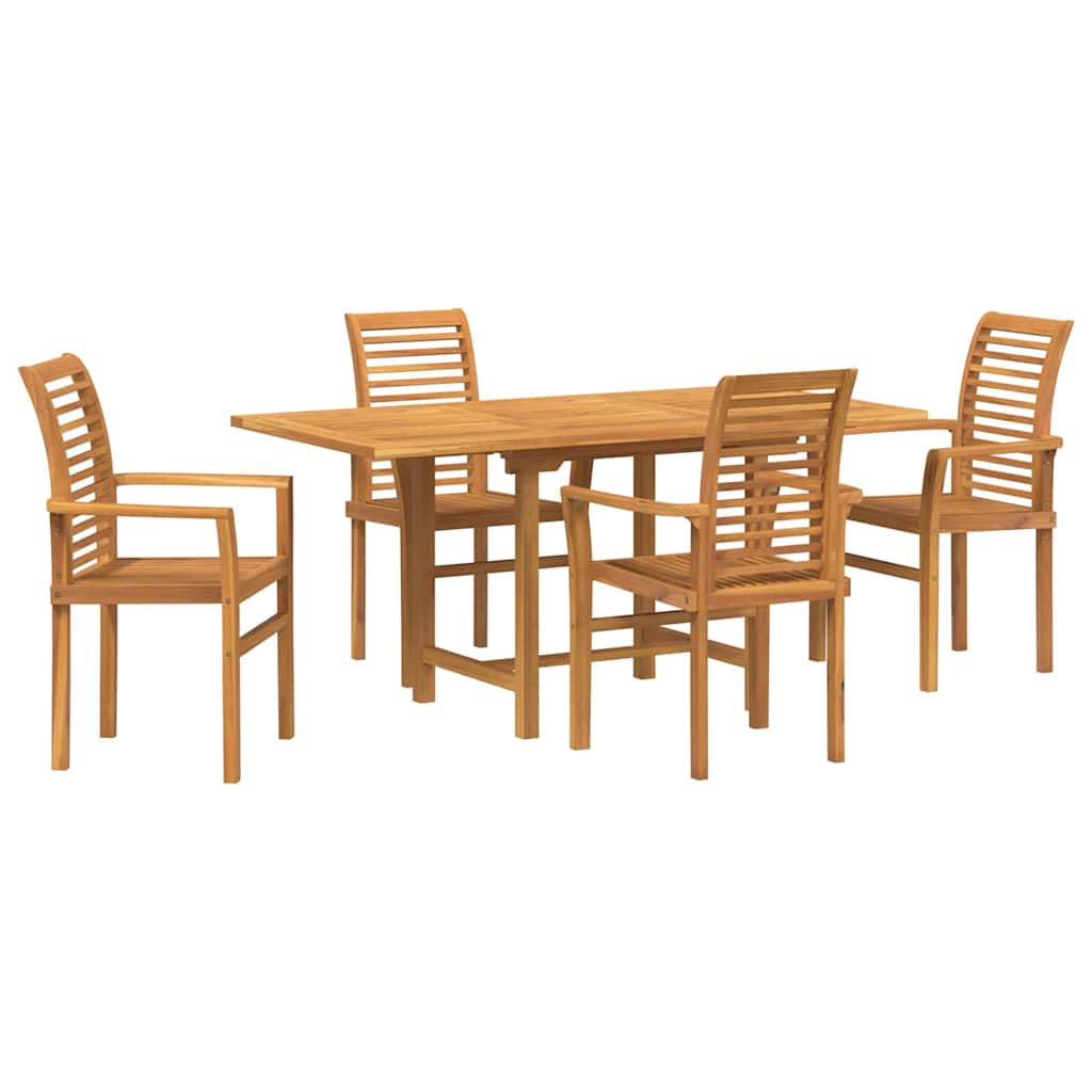 Kert étkező szett 5 pcs Barna Tömör Teakfa