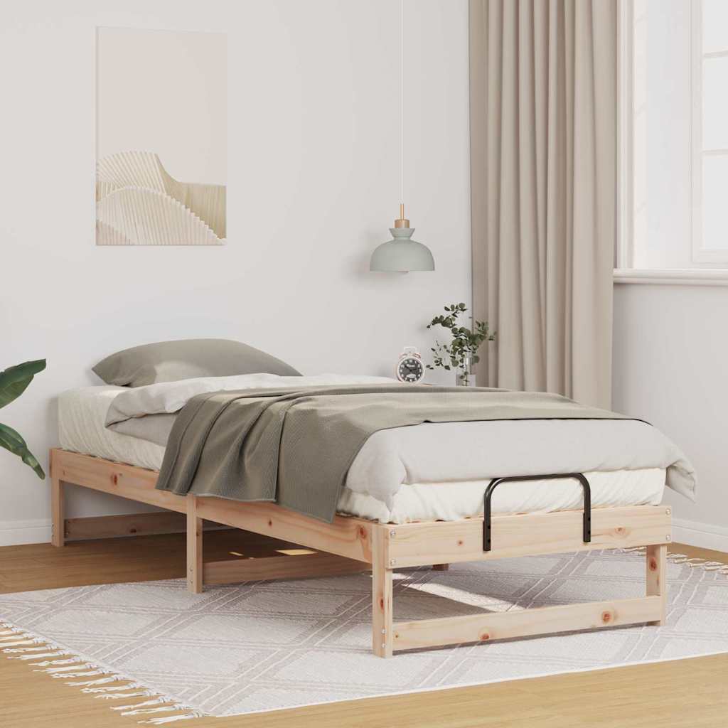 Ágykeret Barna 80 x 210 cm Tömör fenyőfa