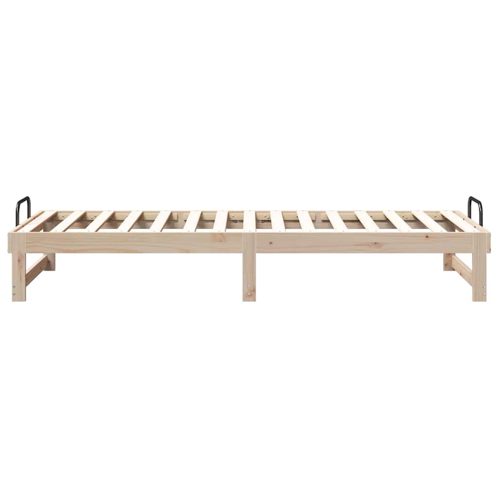 Ágykeret Barna 90 x 210 cm Tömör fenyőfa