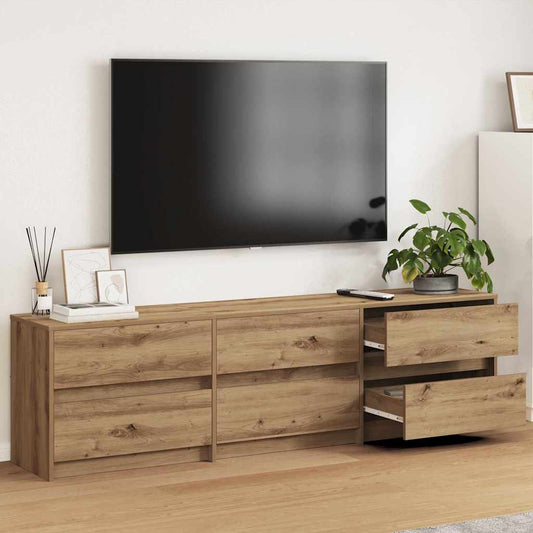 TV egységek 2 pcs Artisan tölgy 180 x 34 x 50 cm Faanyag