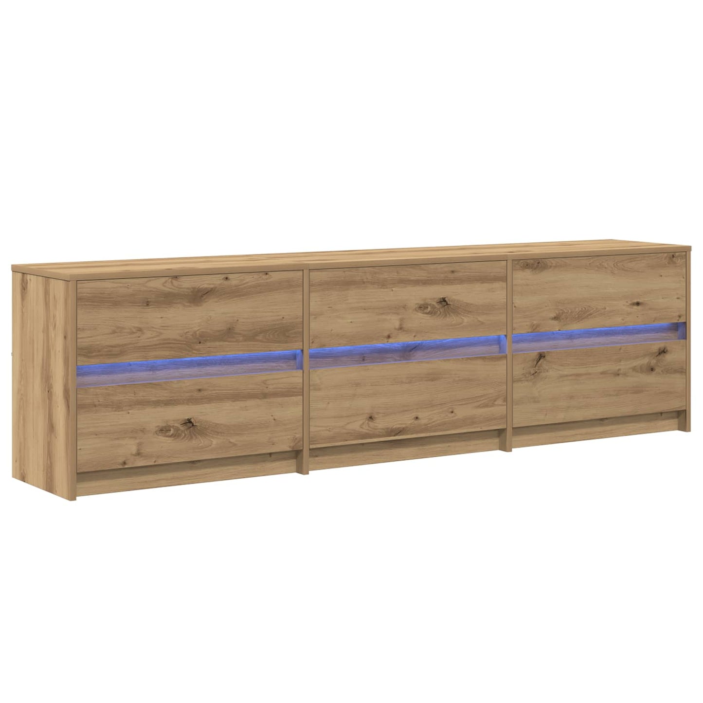TV egységek 2 pcs Artisan tölgy Szerelt Fa