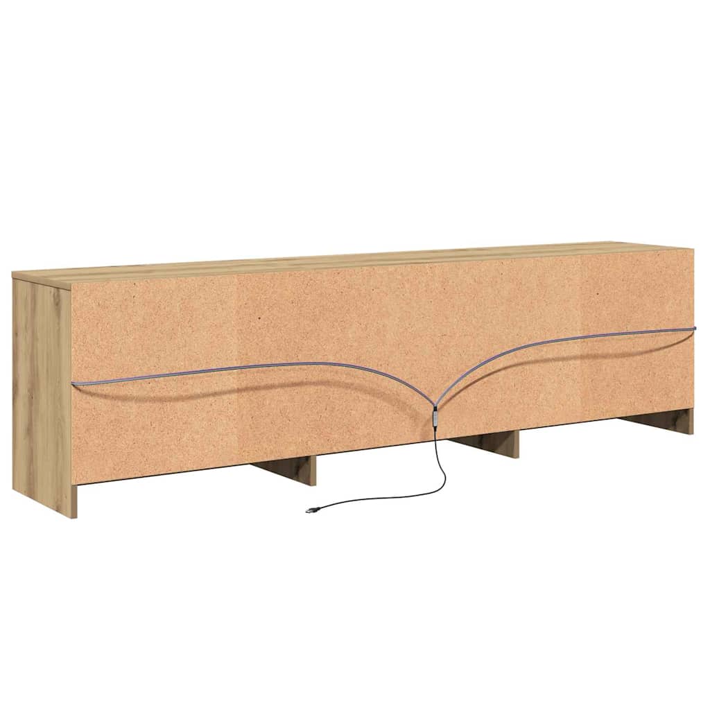 TV egységek 2 pcs Artisan tölgy Szerelt Fa