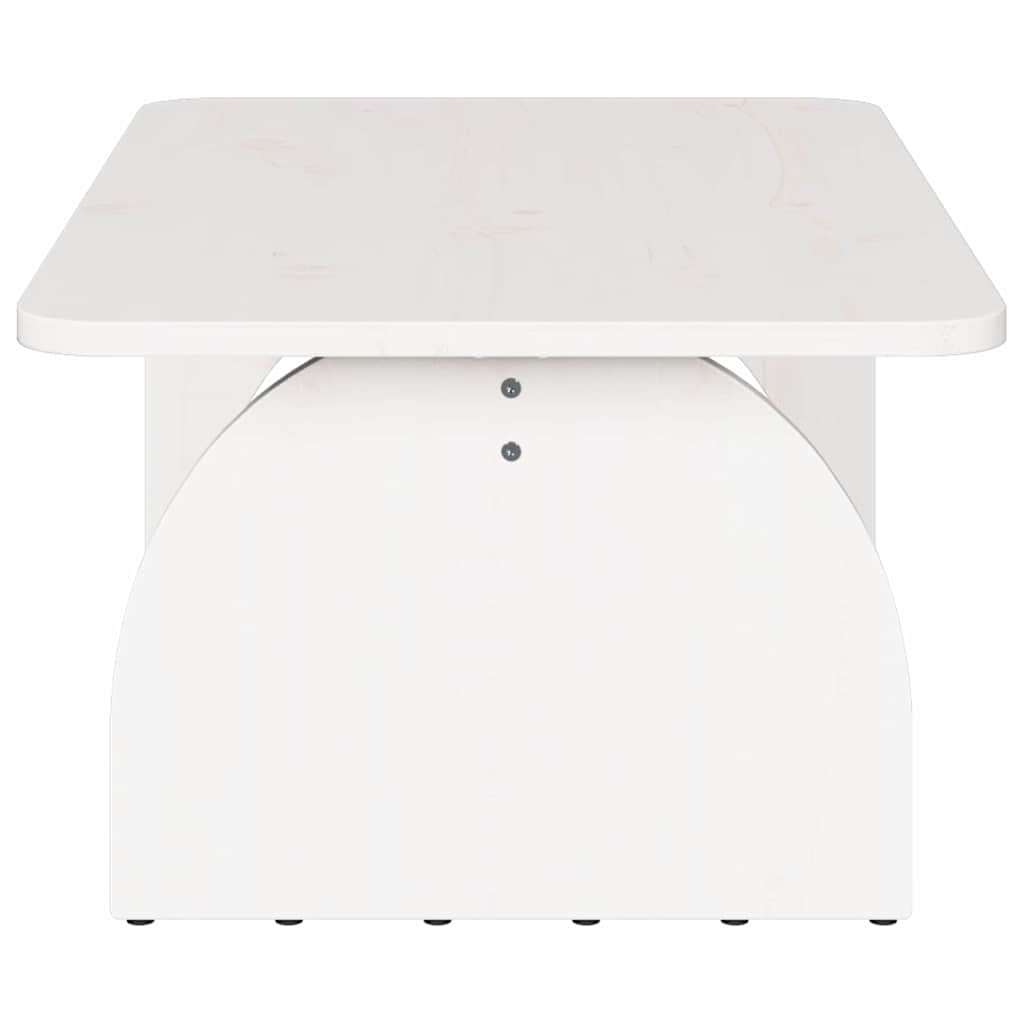 Dohányzóasztal Fehér 80 x 50 x 31 cm Tömör fenyőfa