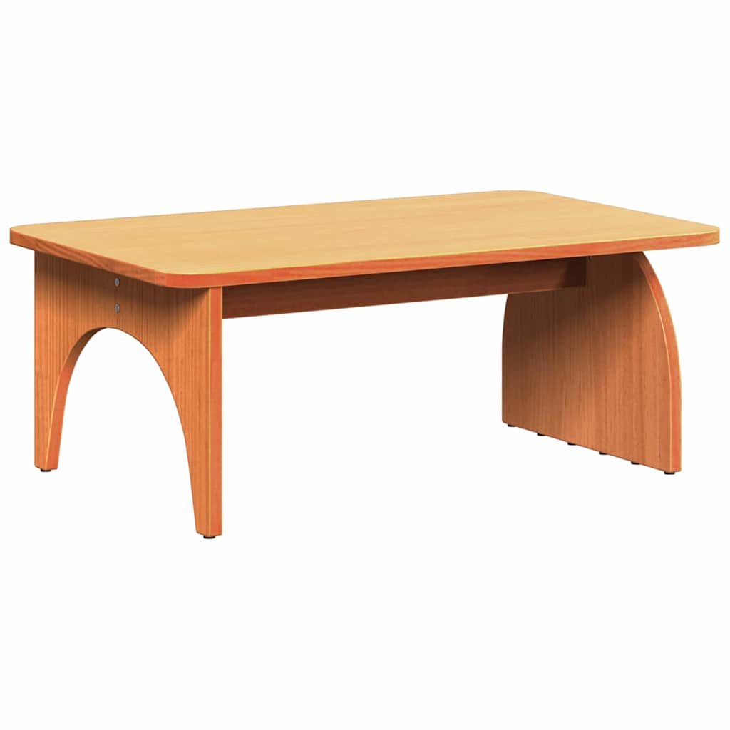 Dohányzóasztal Faggyú barna 80 x 50 x 31 cm Tömör fenyőfa