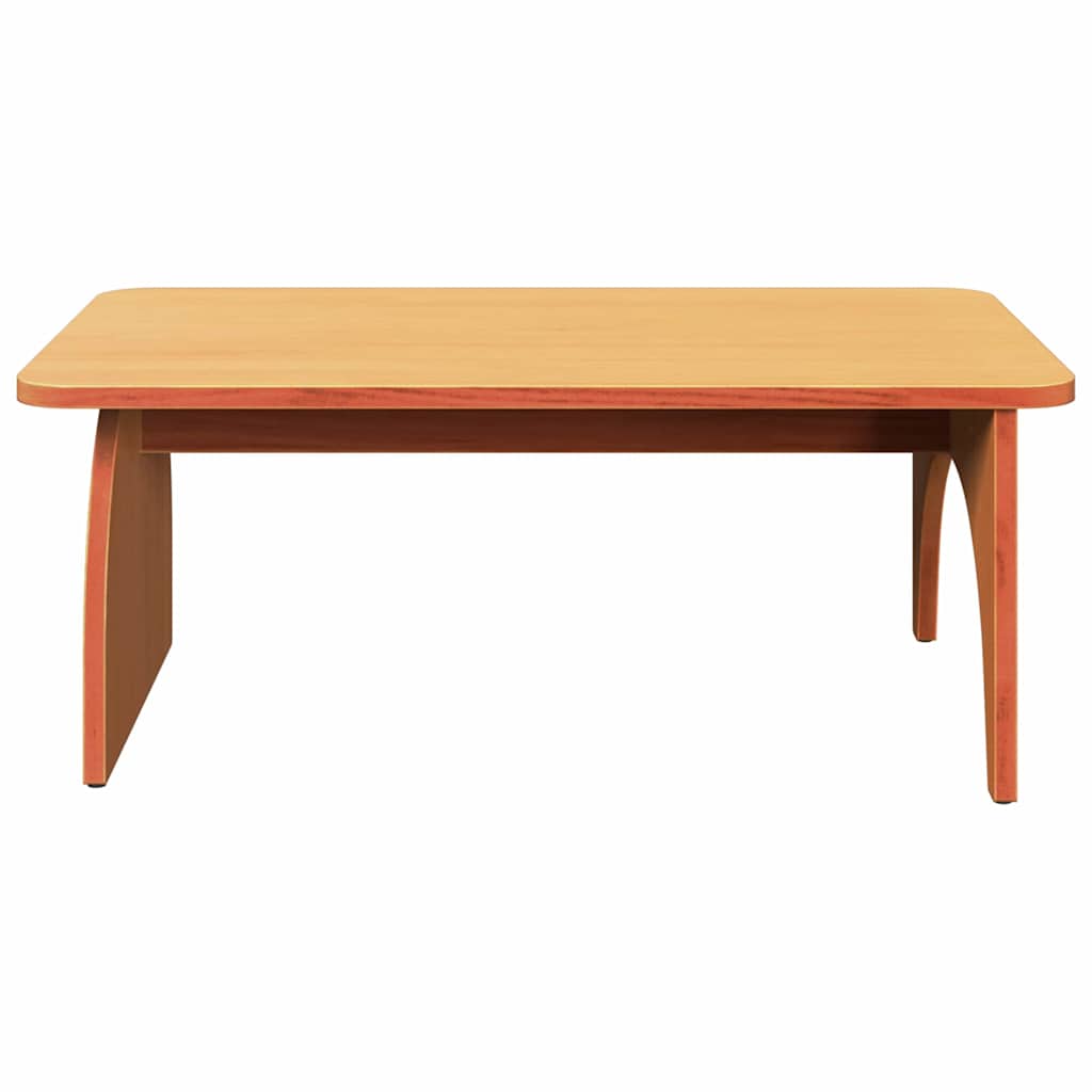 Dohányzóasztal Faggyú barna 80 x 50 x 31 cm Tömör fenyőfa
