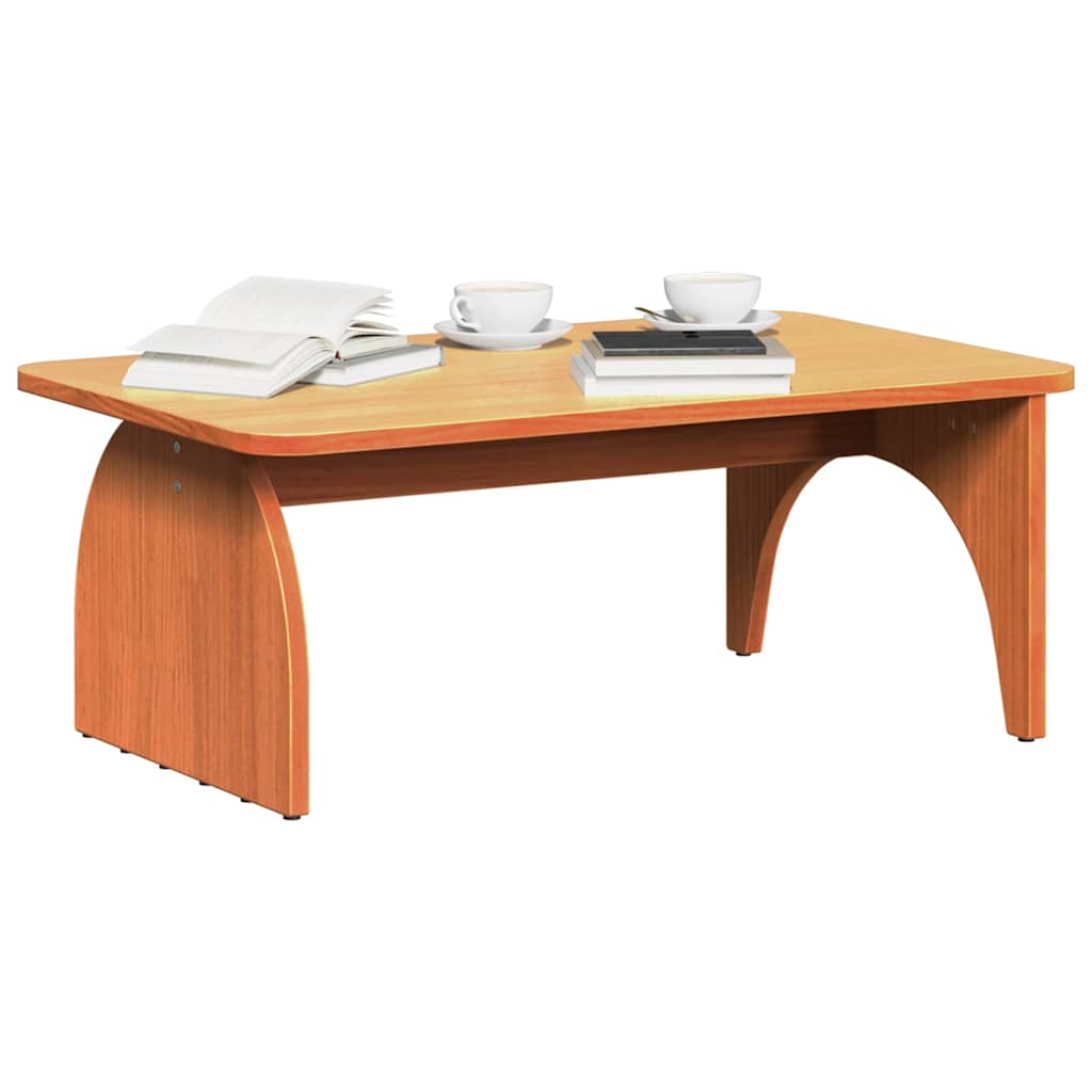 Dohányzóasztal Faggyú barna 80 x 50 x 31 cm Tömör fenyőfa