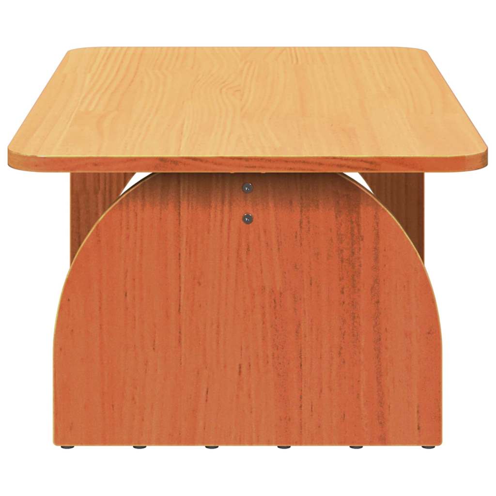 Dohányzóasztal Faggyú barna 80 x 50 x 31 cm Tömör fenyőfa