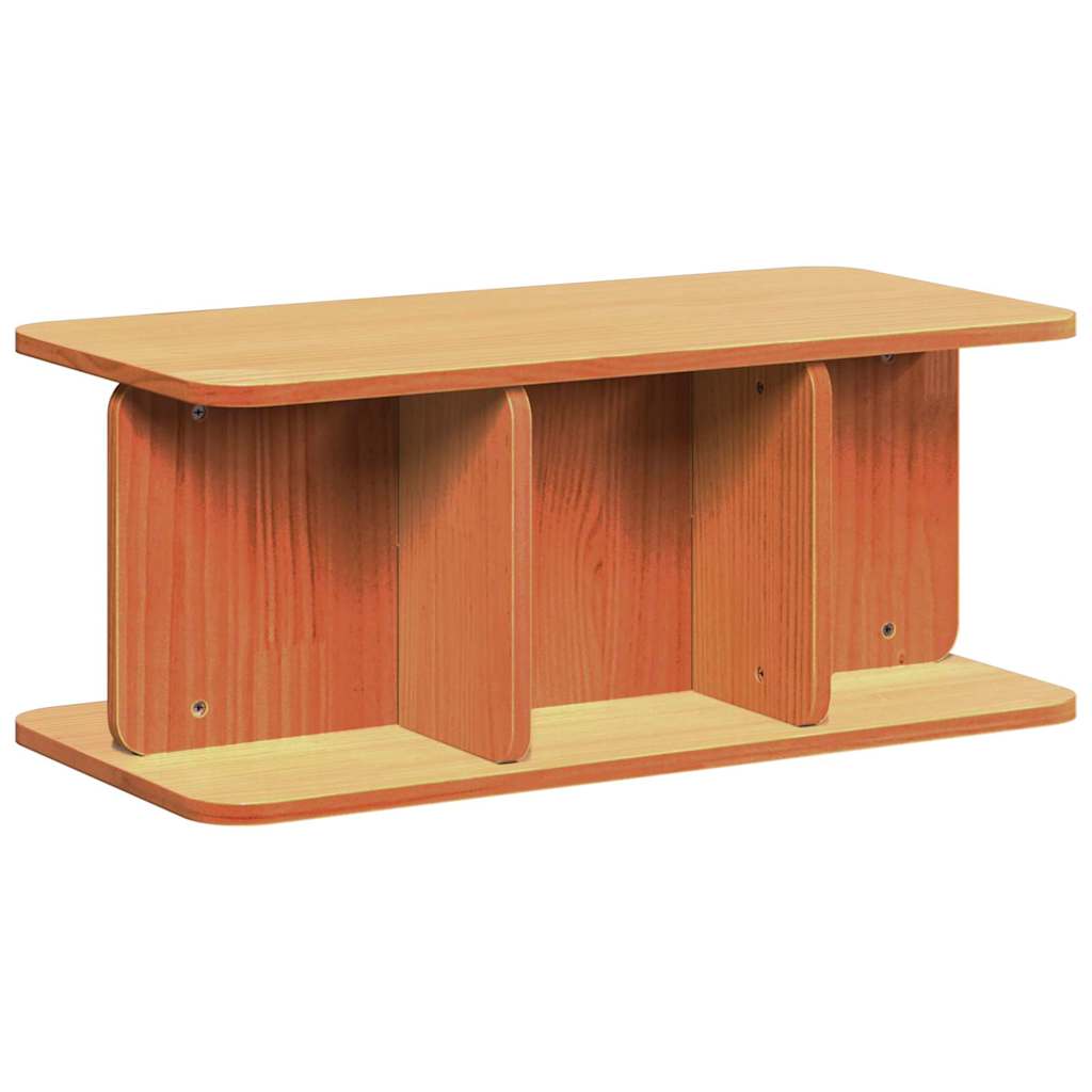 Dohányzóasztal Faggyú barna 80 x 39,5 x 33,5 cm Tömör fenyőfa