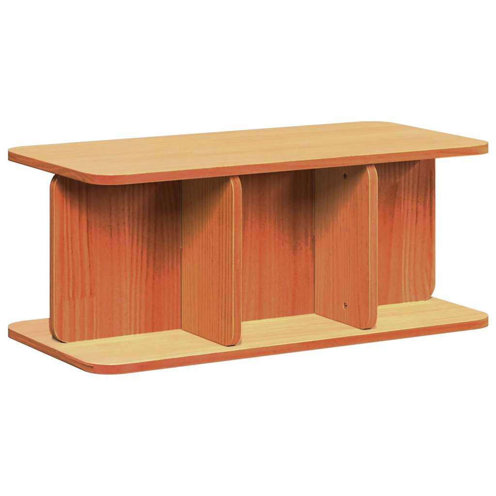 Dohányzóasztal Faggyú barna 80 x 39,5 x 33,5 cm Tömör fenyőfa