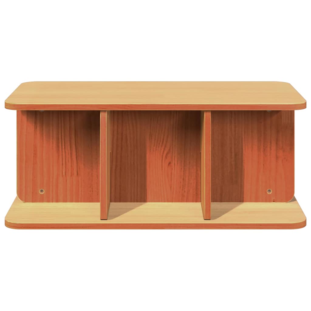 Dohányzóasztal Faggyú barna 80 x 39,5 x 33,5 cm Tömör fenyőfa