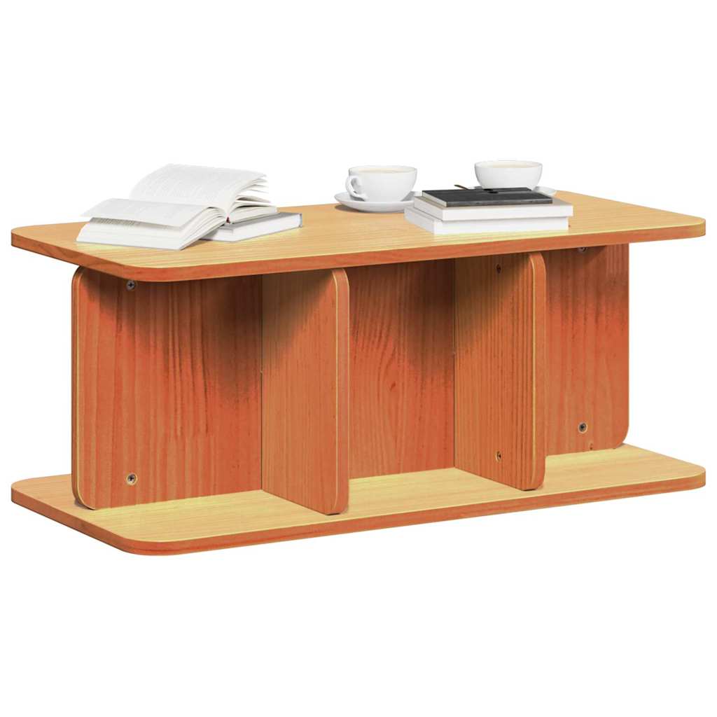 Dohányzóasztal Faggyú barna 80 x 39,5 x 33,5 cm Tömör fenyőfa
