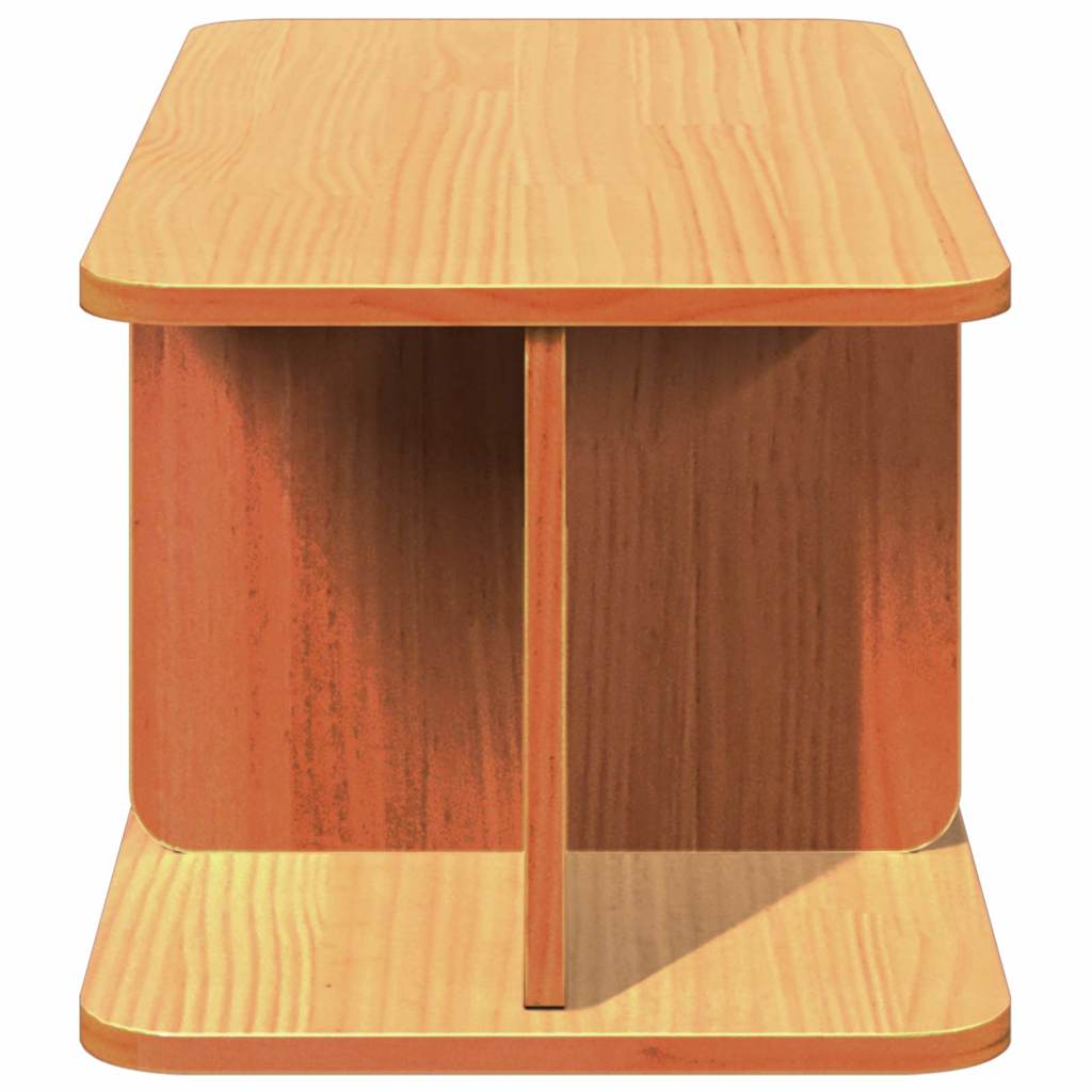Dohányzóasztal Faggyú barna 80 x 39,5 x 33,5 cm Tömör fenyőfa
