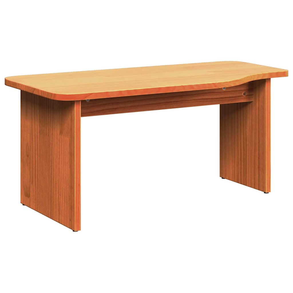 Dohányzóasztal 2 pcs Faggyú barna Tömör fenyőfa