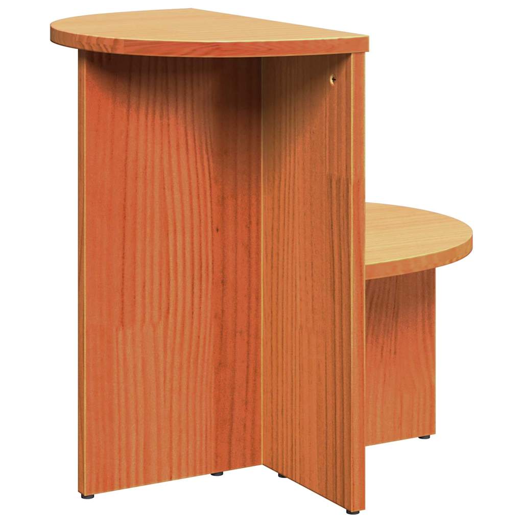 Dohányzóasztal Faggyú barna 50 x 40 x 50 cm Tömör fenyőfa