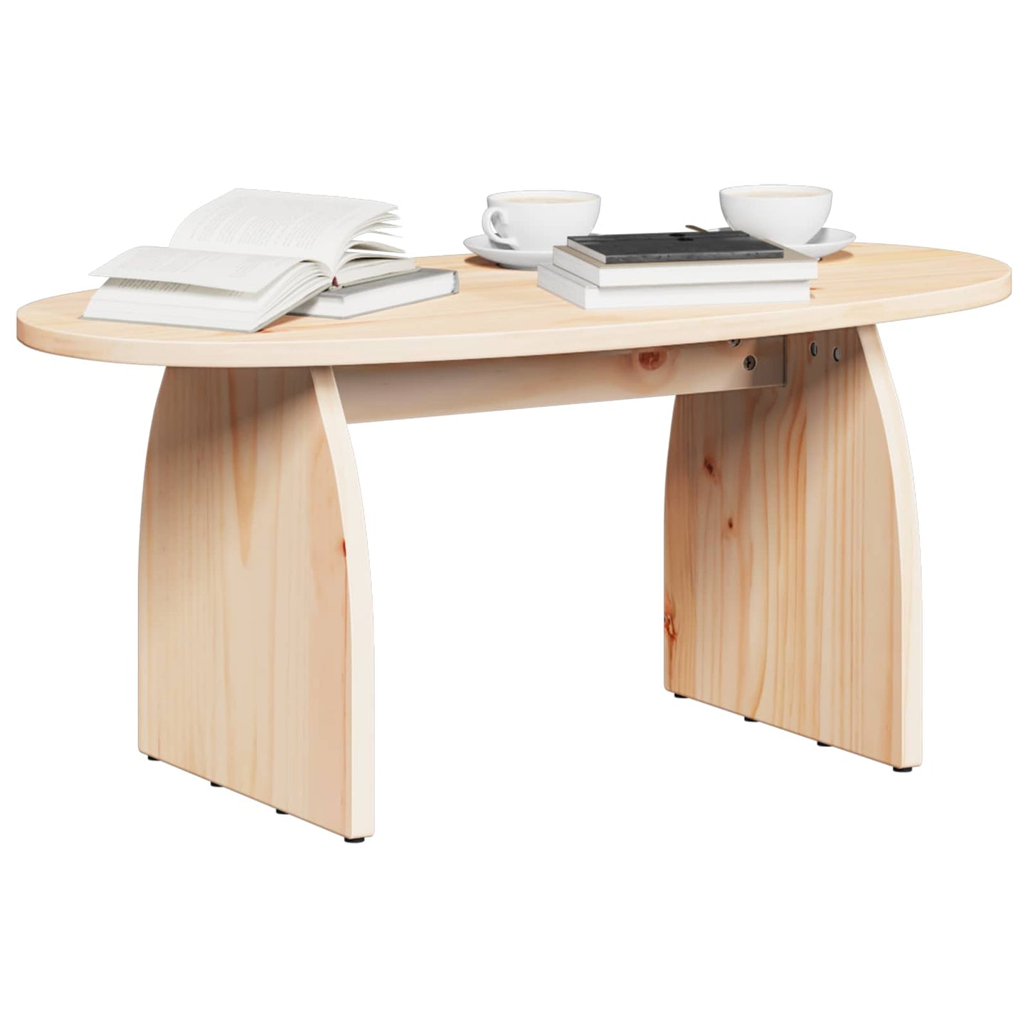 Dohányzóasztal Barna 80 x 40 x 35 cm Tömör fenyőfa