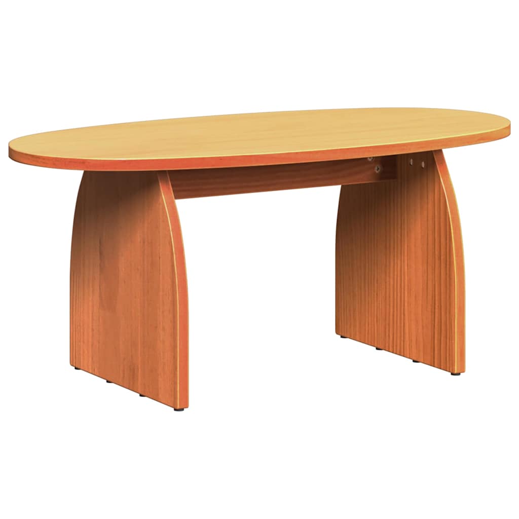 Dohányzóasztal Faggyú barna 80 x 40 x 35 cm Tömör fenyőfa