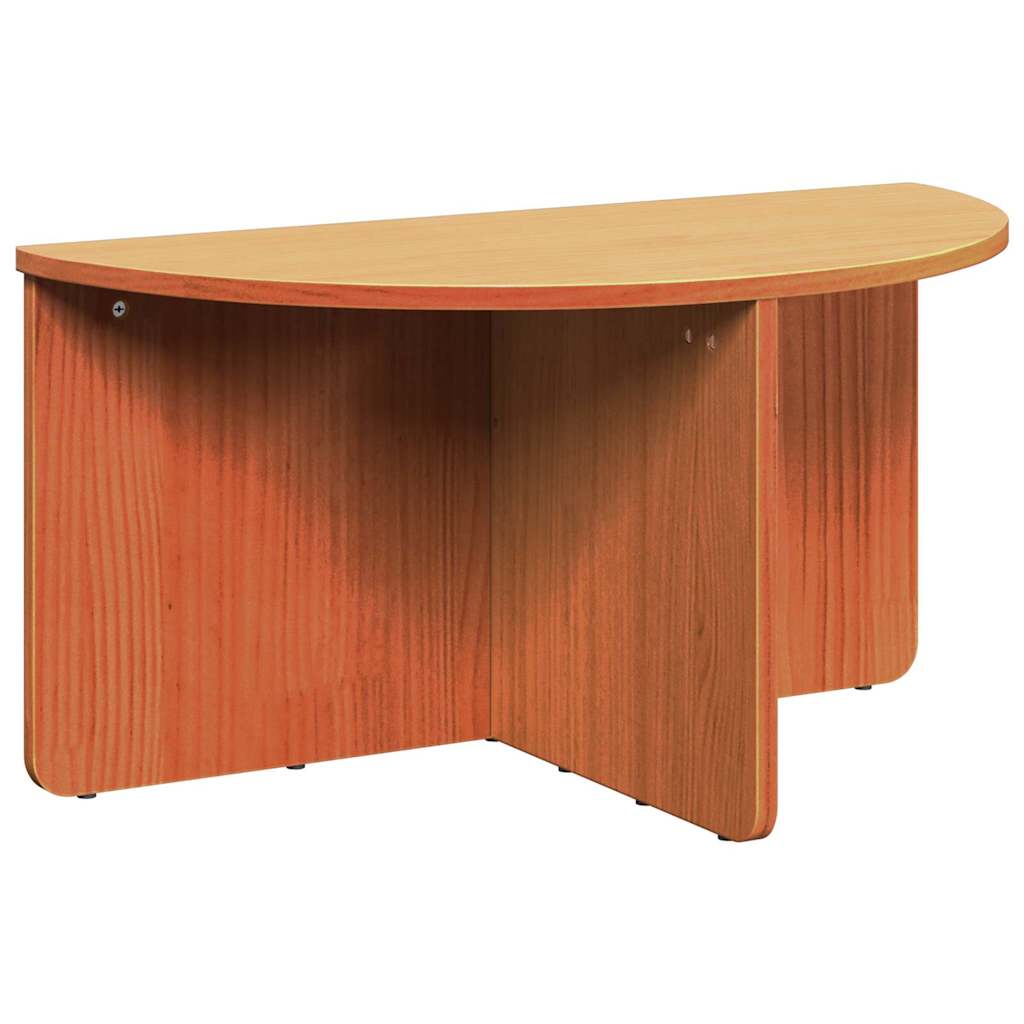 Dohányzóasztal 2 pcs Faggyú barna Tömör fenyőfa