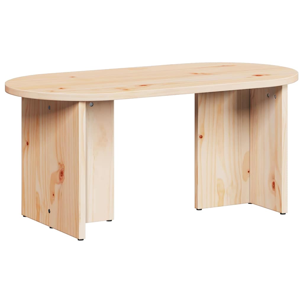 Dohányzóasztal Természetes 80 x 39,5 x 35 cm Tömör fenyőfa