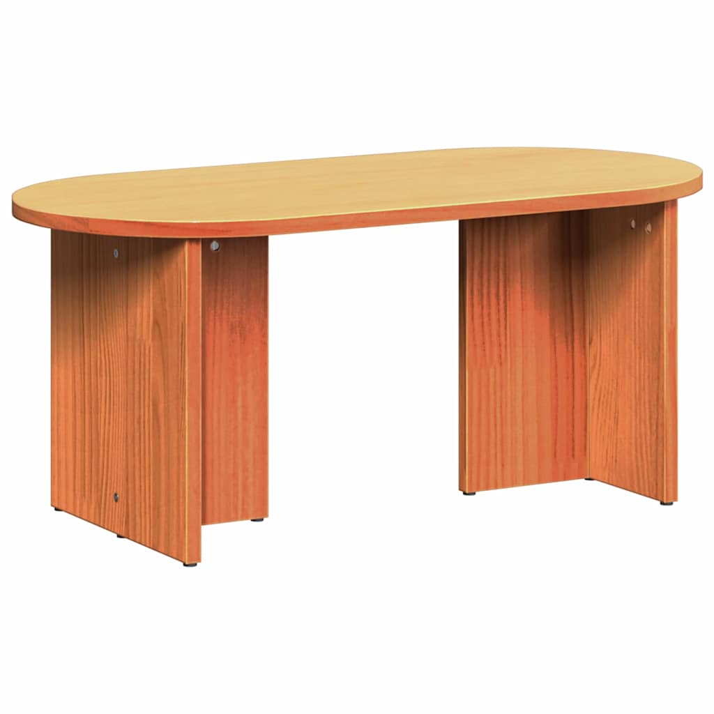 Dohányzóasztal Faggyú barna 80 x 39,5 x 35 cm Tömör fenyőfa