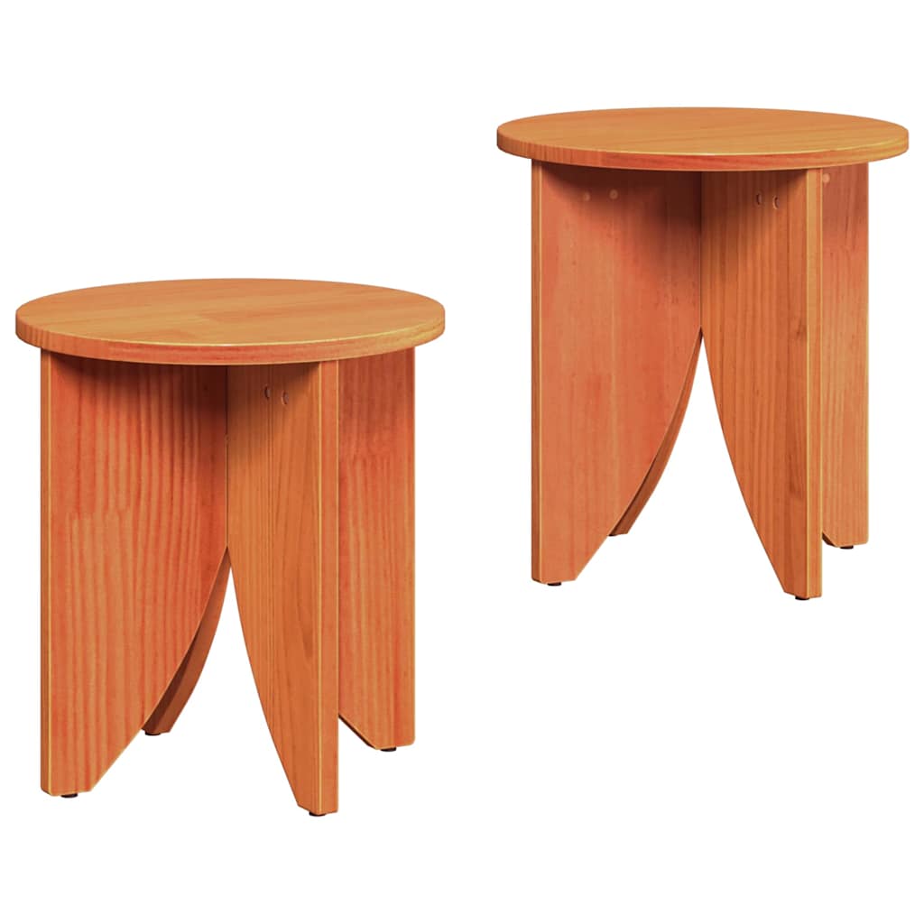Dohányzóasztal 2 pcs Faggyú barna