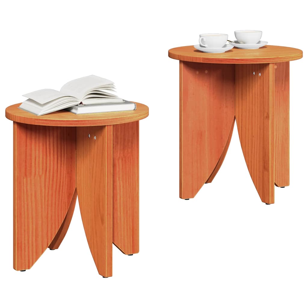 Dohányzóasztal 2 pcs Faggyú barna