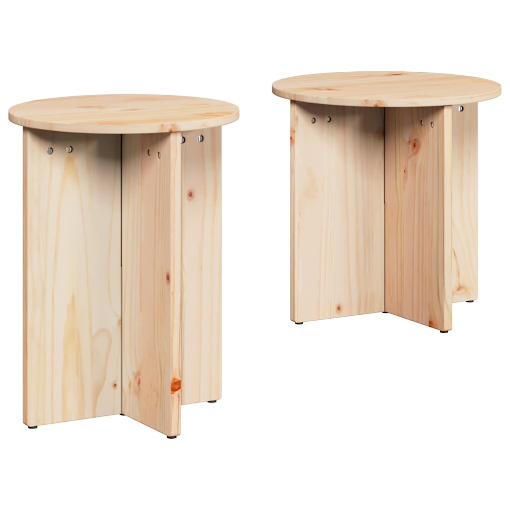 Dohányzóasztal 2 pcs Természetes