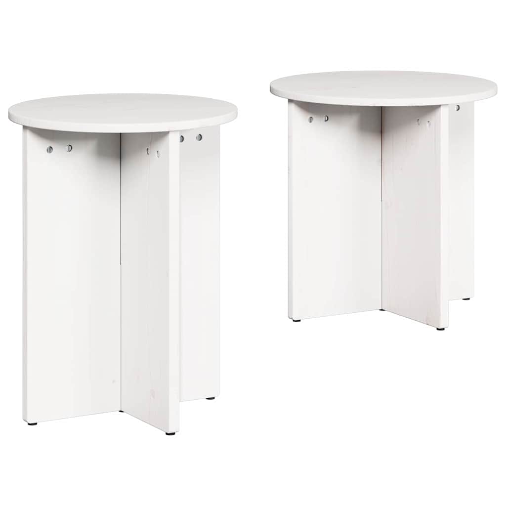 Dohányzóasztal 2 pcs Fehér
