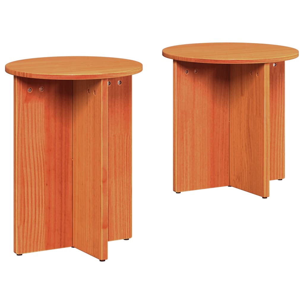 Dohányzóasztal 2 pcs Faggyú barna