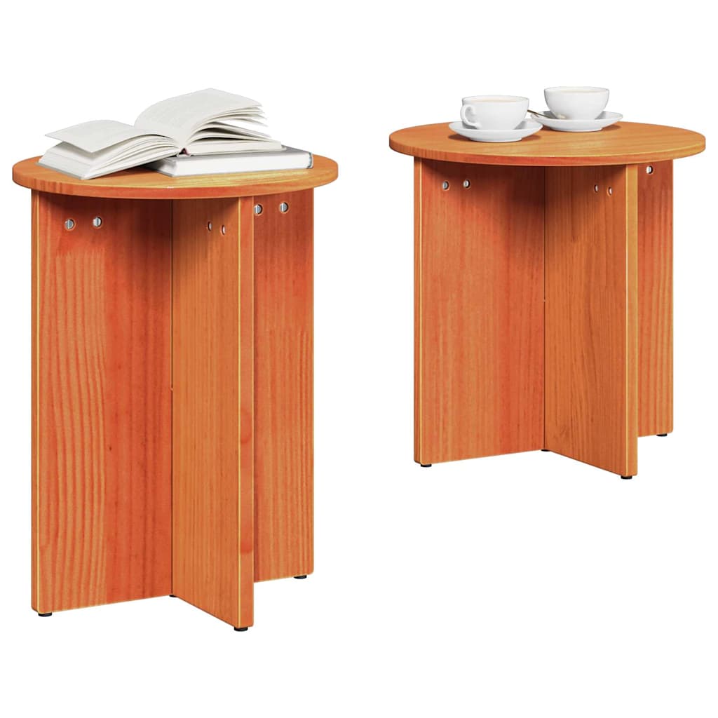 Dohányzóasztal 2 pcs Faggyú barna
