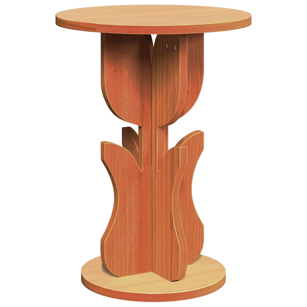 Dohányzóasztal Faggyú barna 39,5 x 39,5 x 53,5 cm Tömör fenyőfa