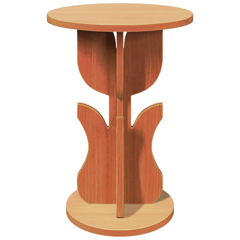 Dohányzóasztal Faggyú barna 39,5 x 39,5 x 53,5 cm Tömör fenyőfa