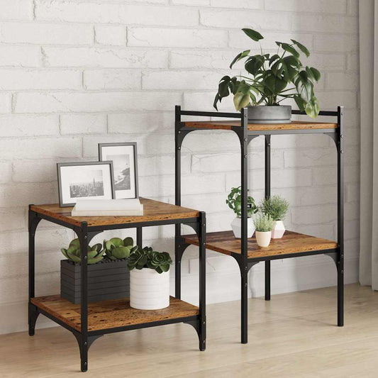 Polcos könyvespolc 4 pcs Barna 40 x 40 x 1,5 cm Faanyag