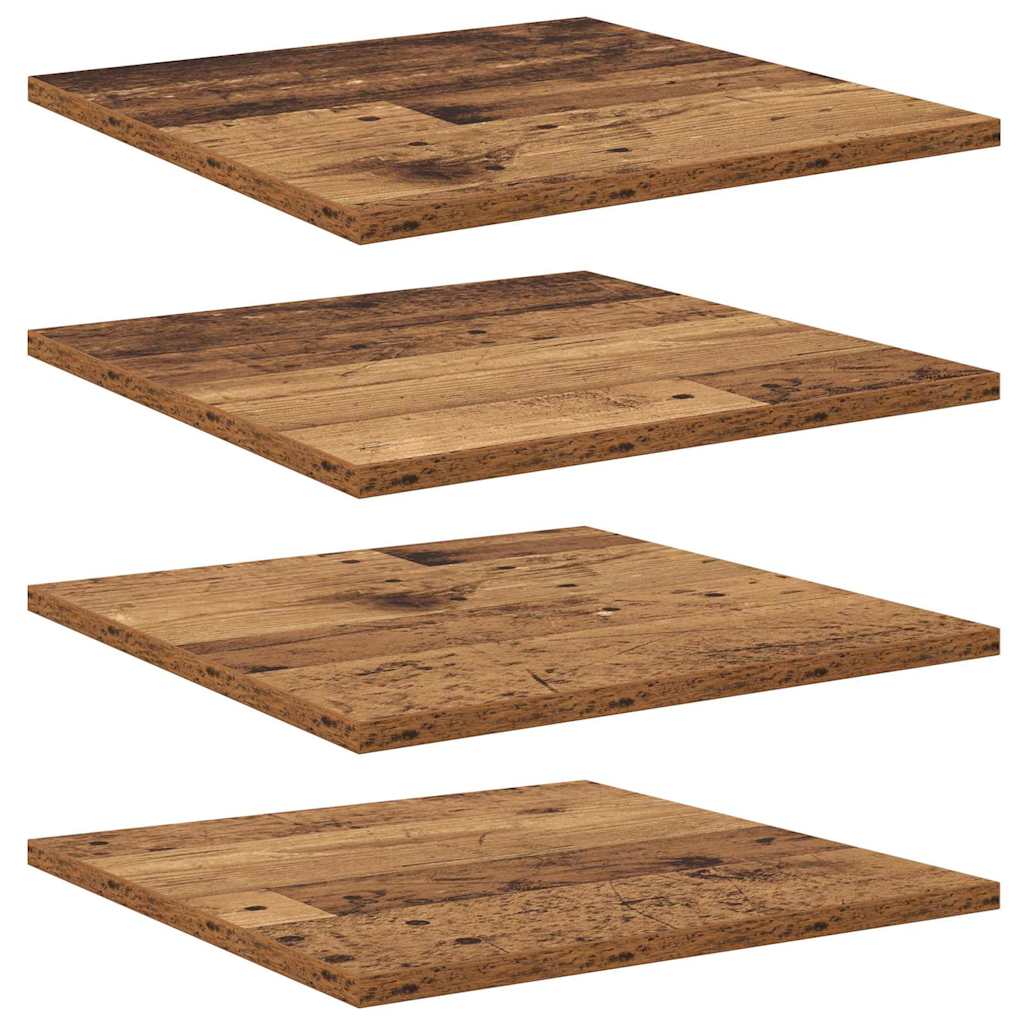 Polcos könyvespolc 3 szintes 4 pcs 40 x 40 x 1,5 cm Szerelt Fa