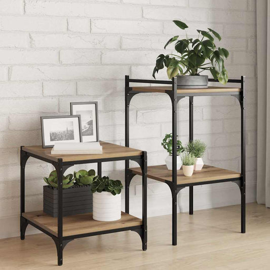 Polcos könyvespolc 4 pcs Barna 40 x 40 x 1,5 cm Faanyag