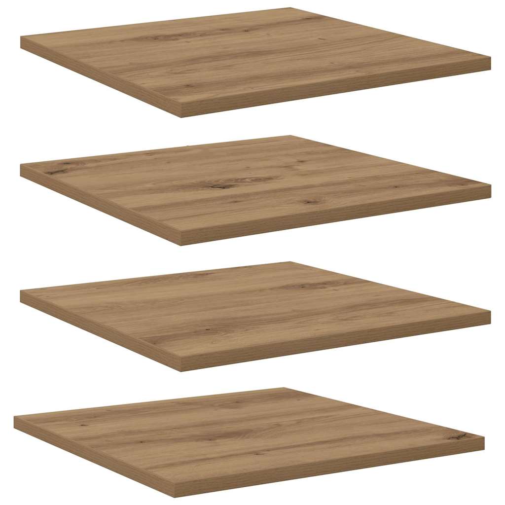 Polcos könyvespolc 3 szintes 4 pcs 40 x 40 x 1,5 cm Szerelt Fa