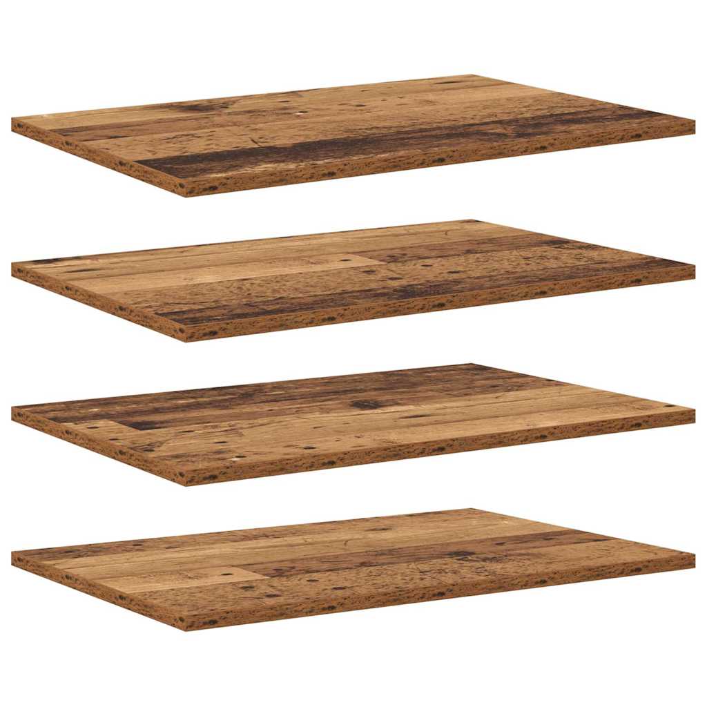 Polcos könyvespolc 3 szintes 4 pcs 60 x 40 x 1,5 cm Szerelt Fa