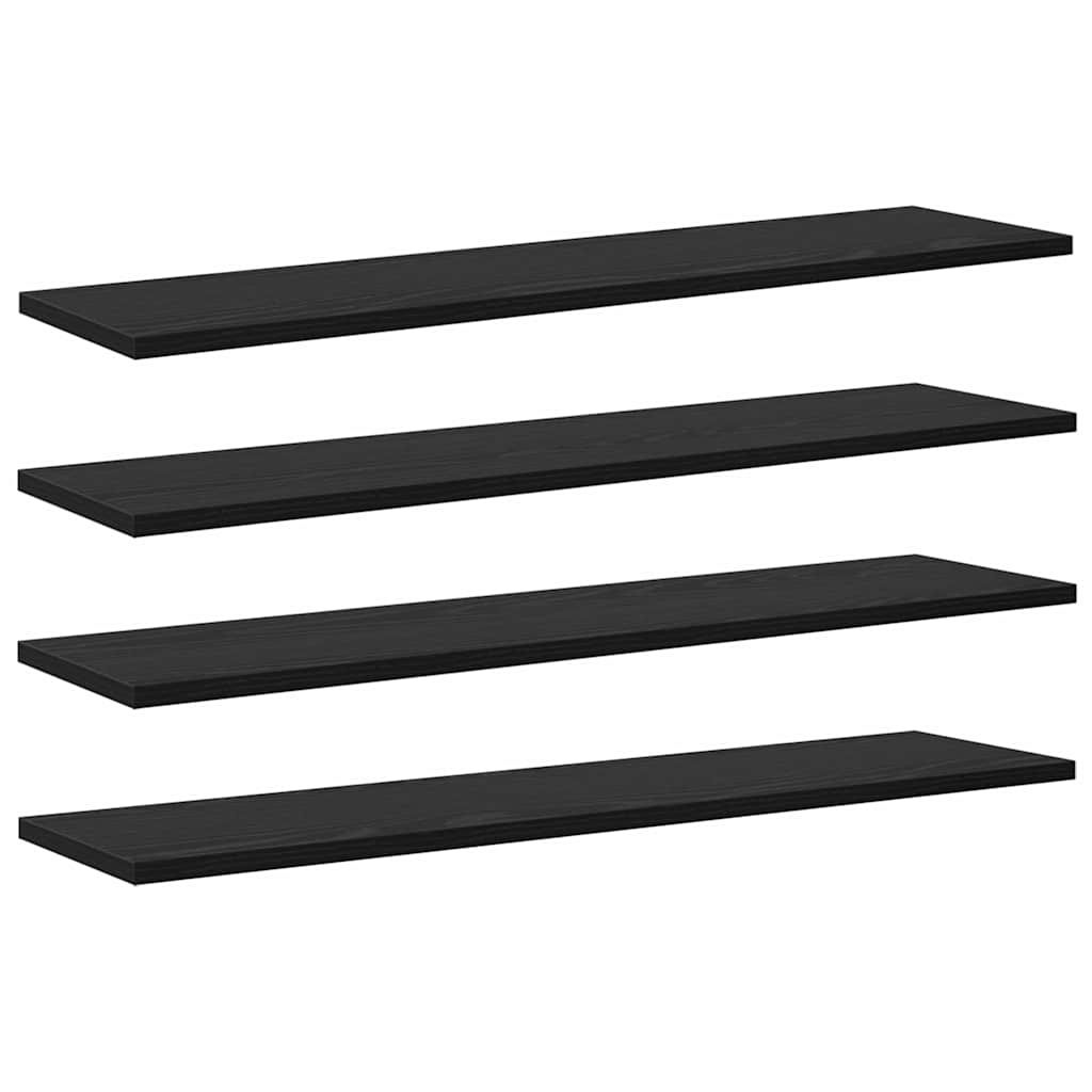 Polcos könyvespolc 3 szintes 4 db 80 x 20 x 1,5 cm Szerelt Fa