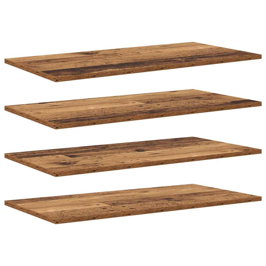 Polcos könyvespolc 3 szintes 4 pcs 80 x 40 x 1,5 cm Szerelt Fa