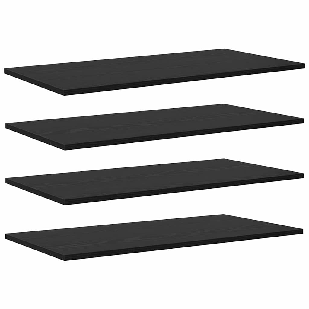 Polcos könyvespolc 3 szintes 4 pcs 80 x 40 x 1,5 cm Szerelt Fa