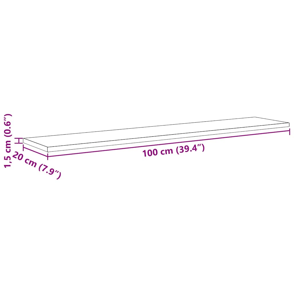 Polcos könyvespolc 3 szintes 4 db 100 x 20 x 1,5 cm Szerelt Fa