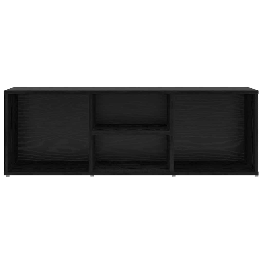 Cipőpad 102 x 35 x 35 cm Szerelt Fa Fekete tölgy