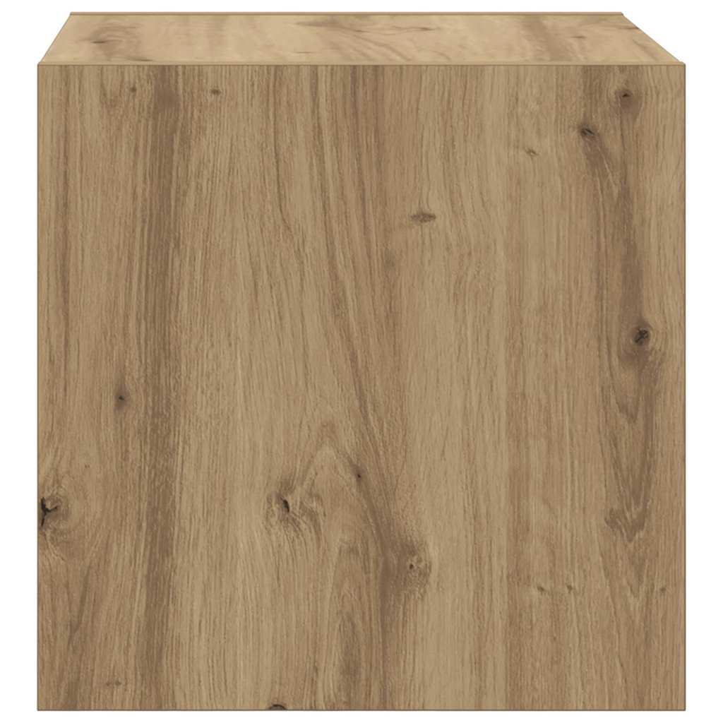 Fali Szekrény Falra szerelhető 2 pcs Artisan tölgy Szerelt Fa