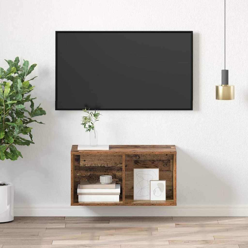 TV szekrény garnitúra 37 x 37 x 72 cm Öreg fa Szerelt Fa