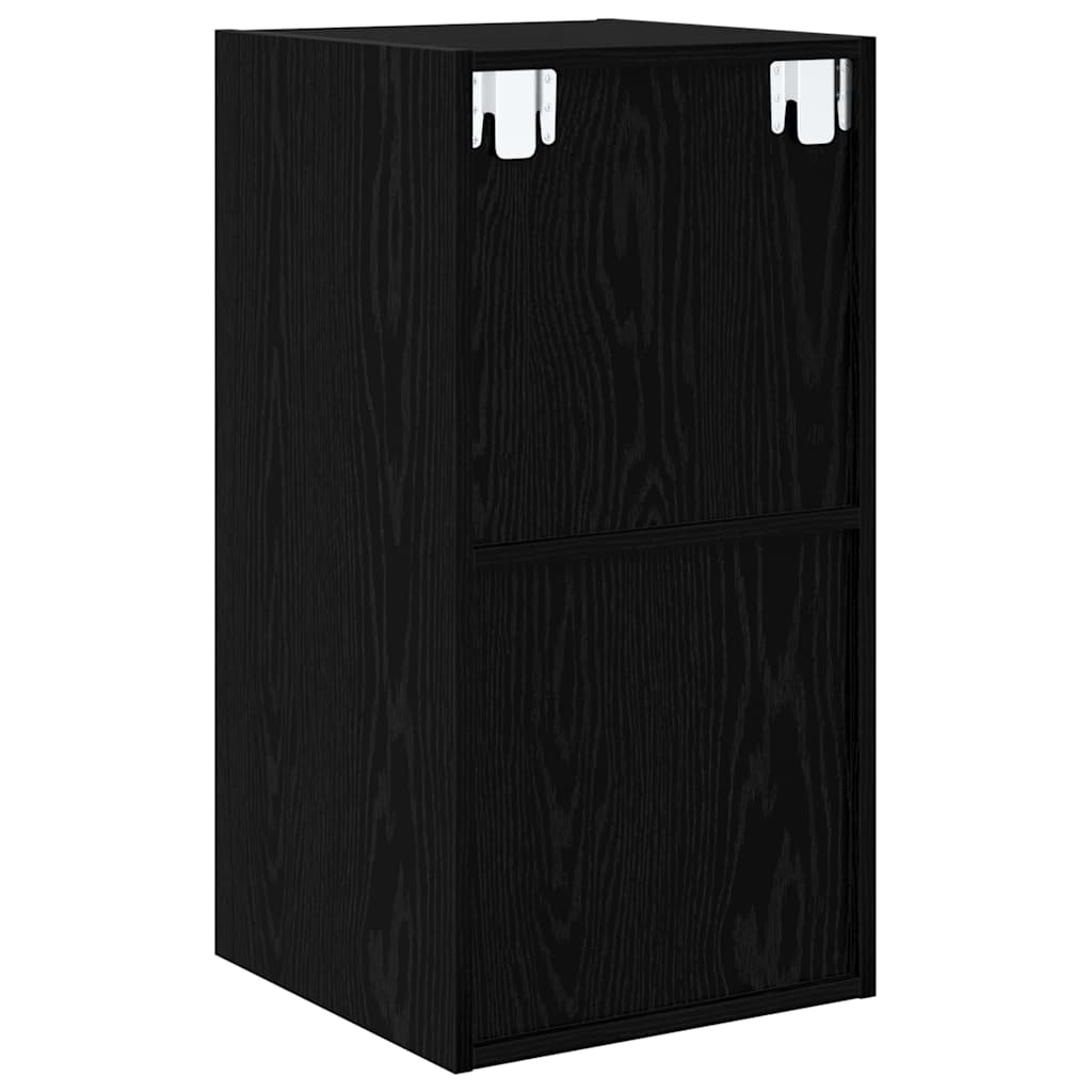 TV szekrény garnitúra 37 x 37 x 72 cm Fekete tölgy Szerelt Fa