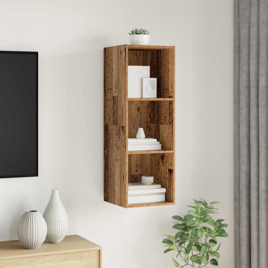 TV szekrény garnitúra 37 x 37 x 107 cm Öreg fa Szerelt Fa