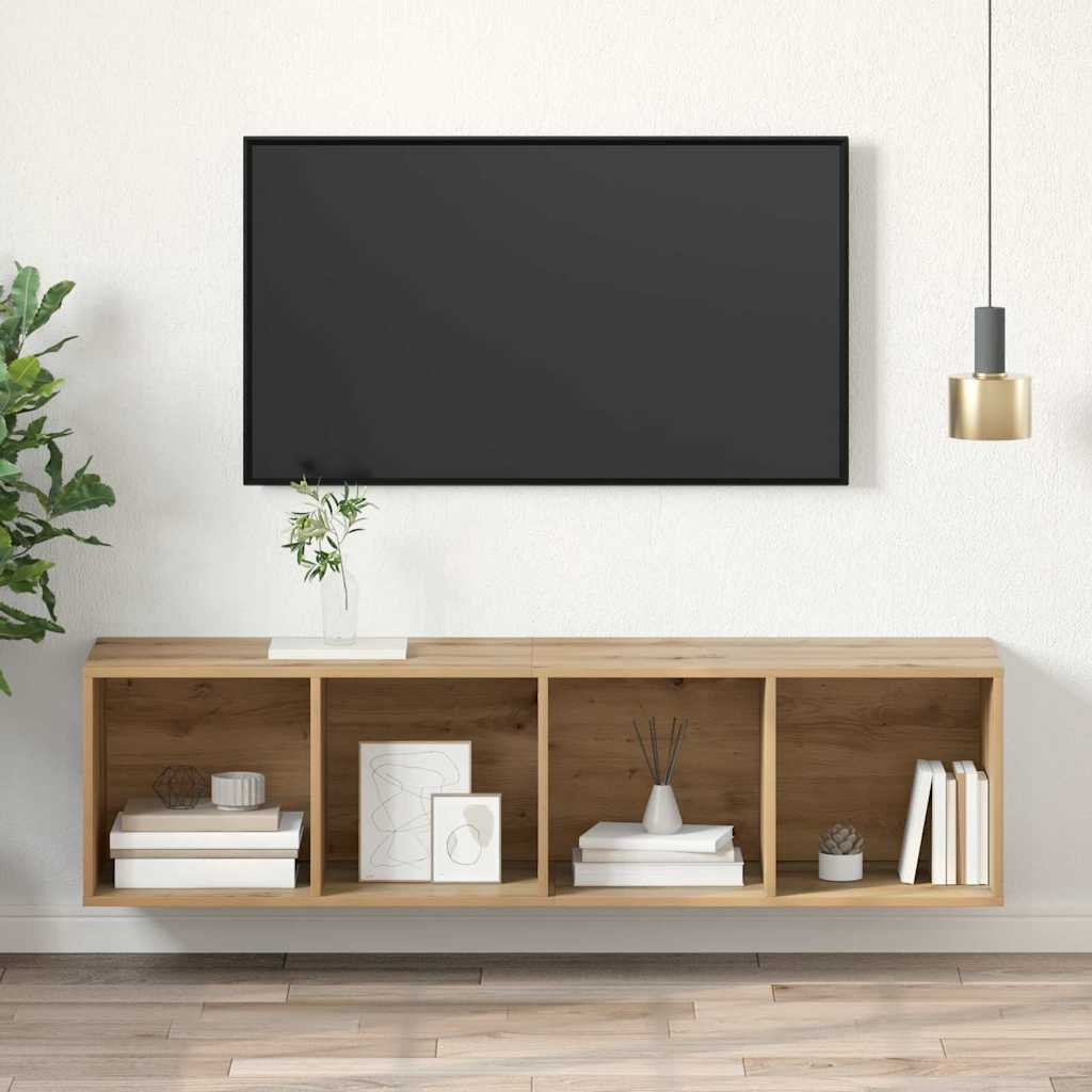 TV szekrény garnitúra 37 x 37 x 142,5 cm Artisan tölgy