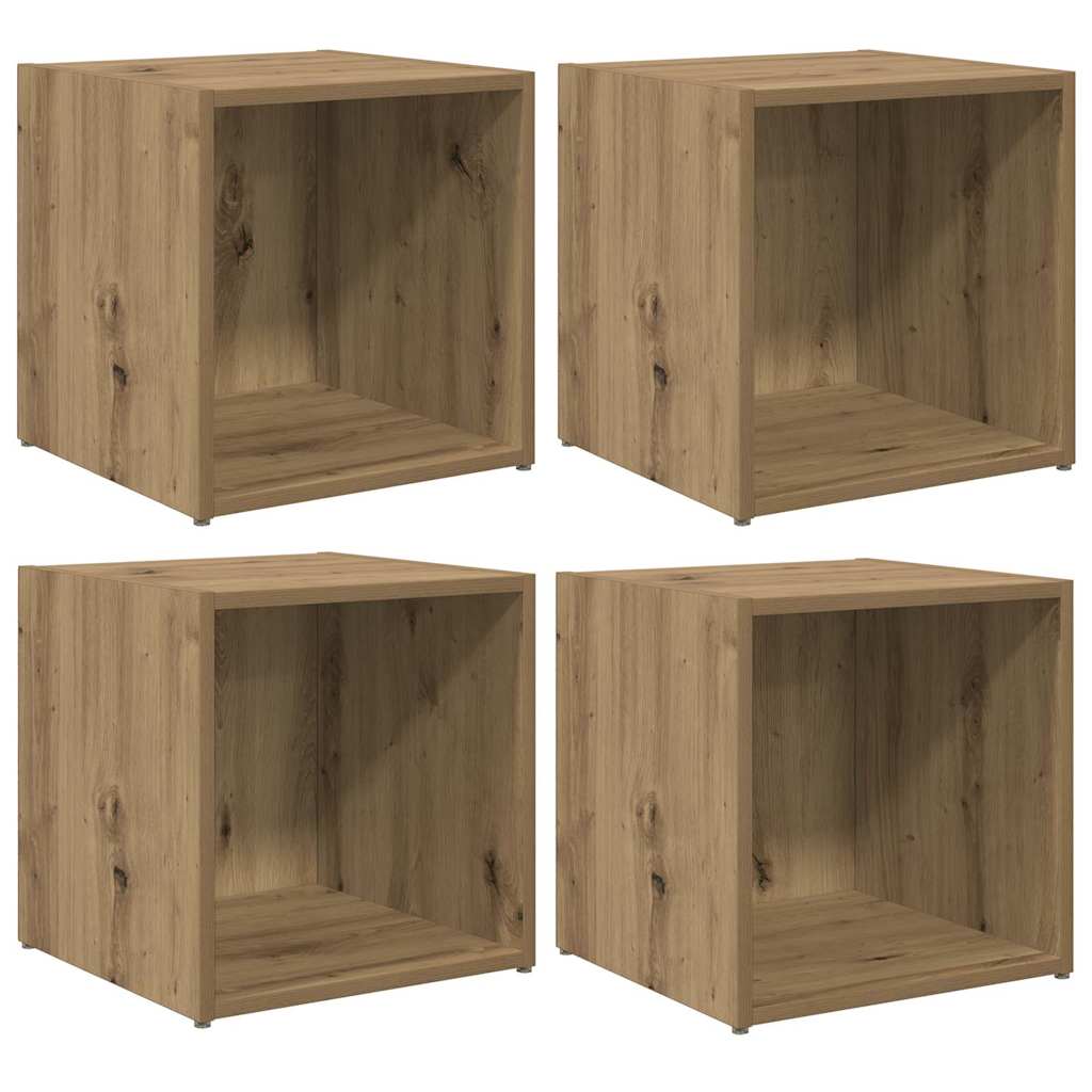 TV szekrény garnitúra 4 pcs Artisan tölgy Szerelt Fa