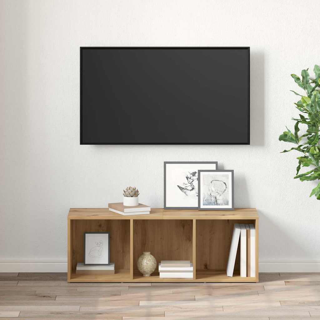 TV szekrény garnitúra 72 x 35 x 37 cm Barna Szerelt Fa