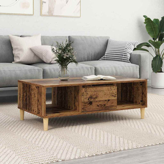 Dohányzóasztal Öreg fa 102 x 55 x 35 cm Faanyag