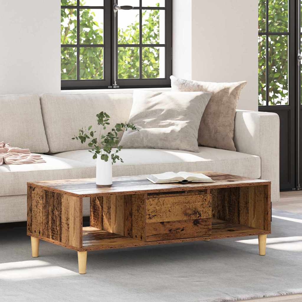 Dohányzóasztal Öreg fa 102 x 55 x 35 cm Szerelt Fa
